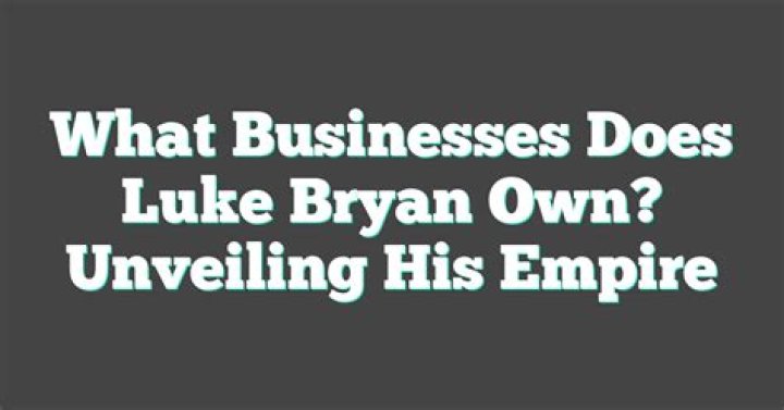Unveiling Luke Bryan's Net Worth: Surprising Insights Revealed